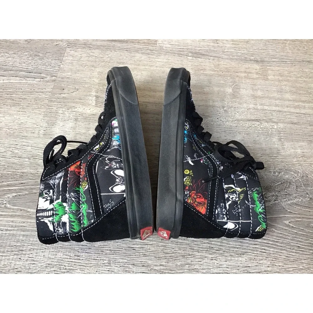 Vans X Disney 100 Villains Unisex Black high-top Men's Size 5 Women's size 6.5